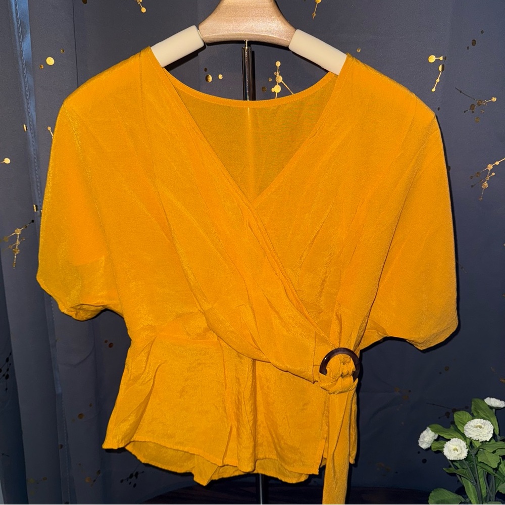 Yellow Cross Blouse
